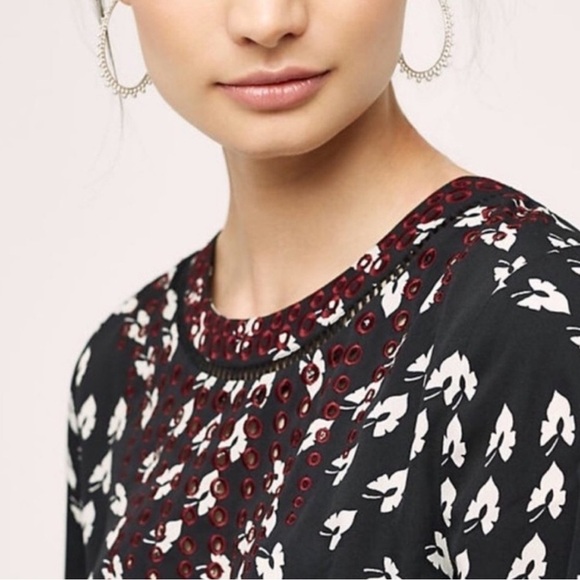 Anthropologie Ranna Gill Madine Printed Embroidered Romper - Size Medium - Picture 3 of 11